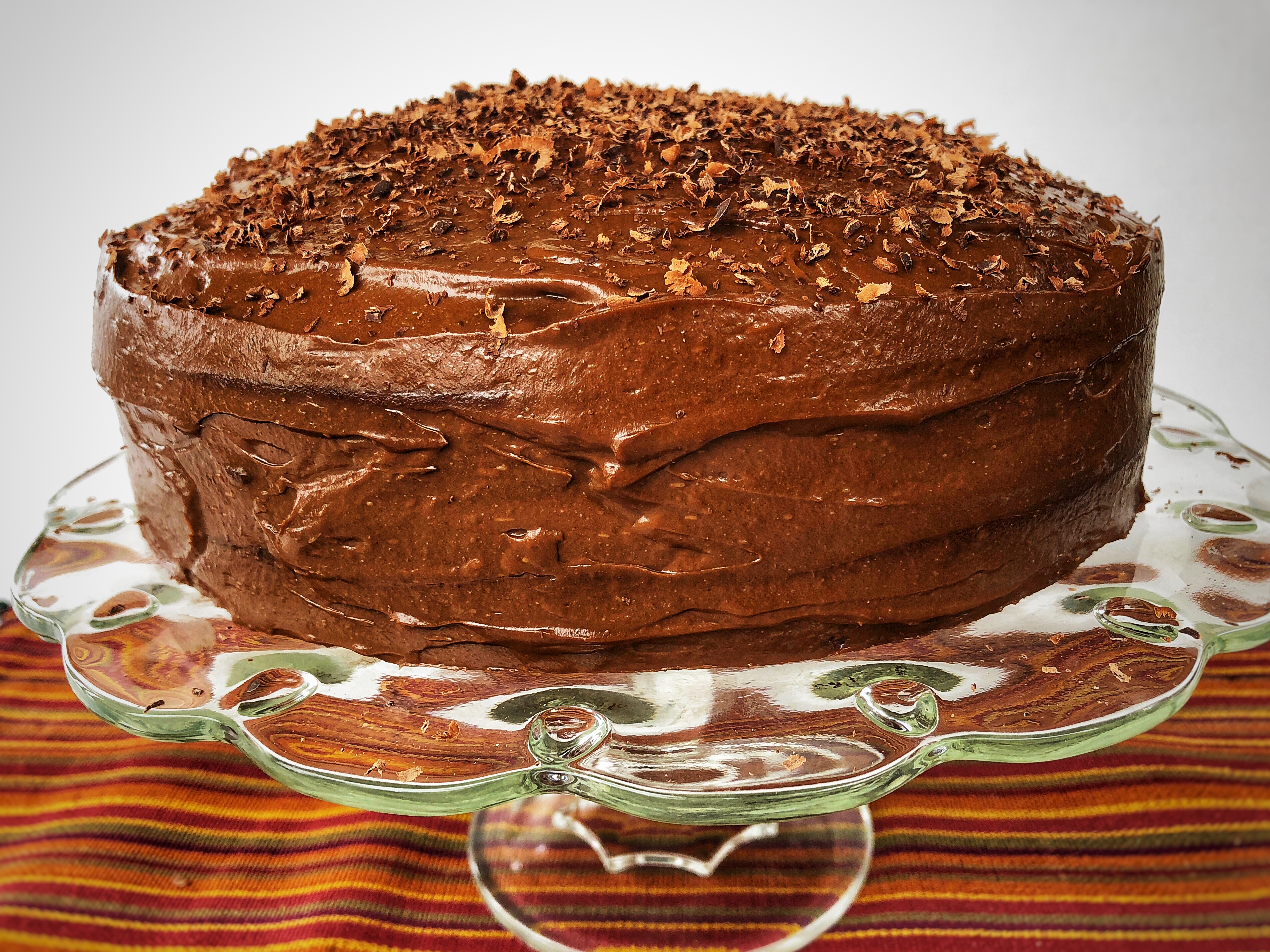 Double-layer Chocolate Cake - The Vibrant Veggie