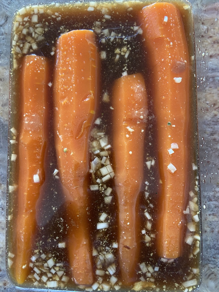 smoky carrots in marinade
