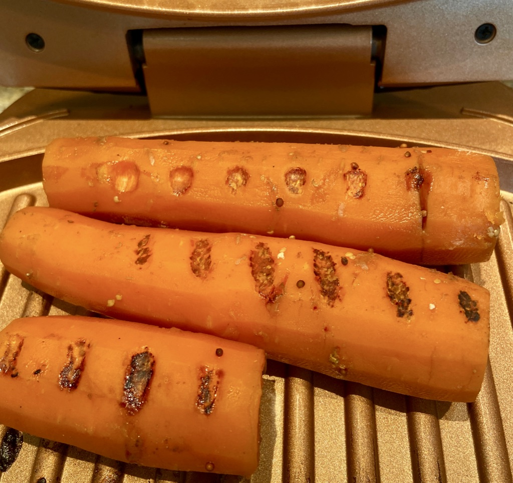 grilled smoky carrot hot dogs