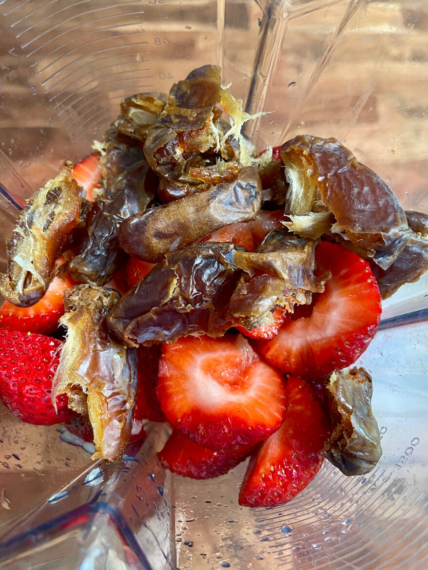 dates and strawberries