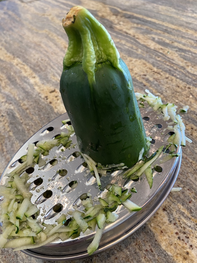 grated zucchini